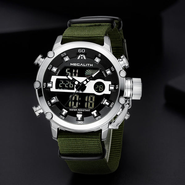 Sport Waterproof Watches Dual Display