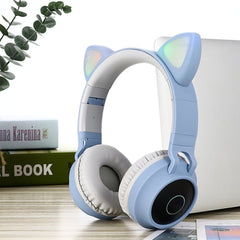 LED Cat Ear Noise Cancelling Headphones Bluetooth