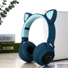 LED Cat Ear Noise Cancelling Headphones Bluetooth