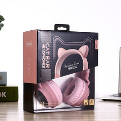 LED Cat Ear Noise Cancelling Headphones Bluetooth