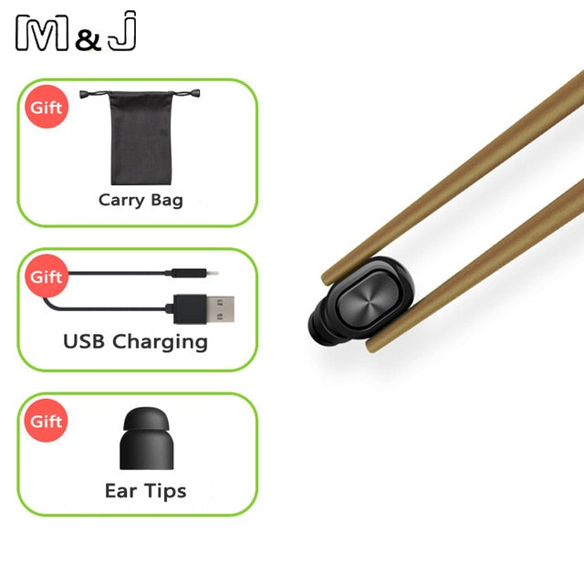 mono small stereo earbuds hidden headset bluetooth