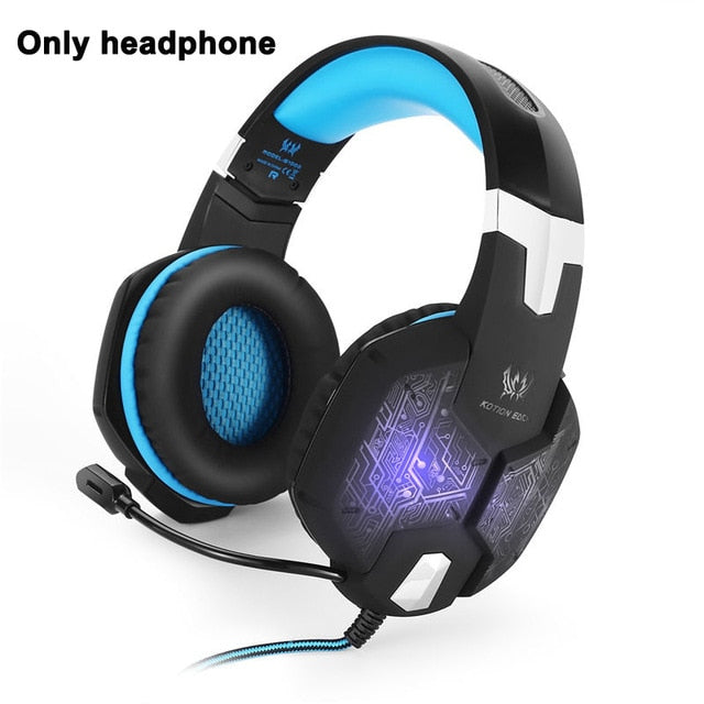 r Stereo Headphone With Microphone Mic Led Game