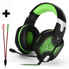 r Stereo Headphone With Microphone Mic Led Game