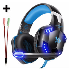 r Stereo Headphone With Microphone Mic Led Game