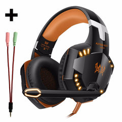 r Stereo Headphone With Microphone Mic Led Game