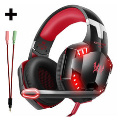 r Stereo Headphone With Microphone Mic Led Game