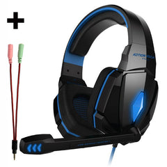 r Stereo Headphone With Microphone Mic Led Game