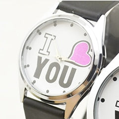 lovers simple watches rubber strap