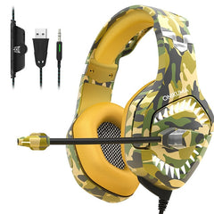 Camouflage  Headset Bass Headphones