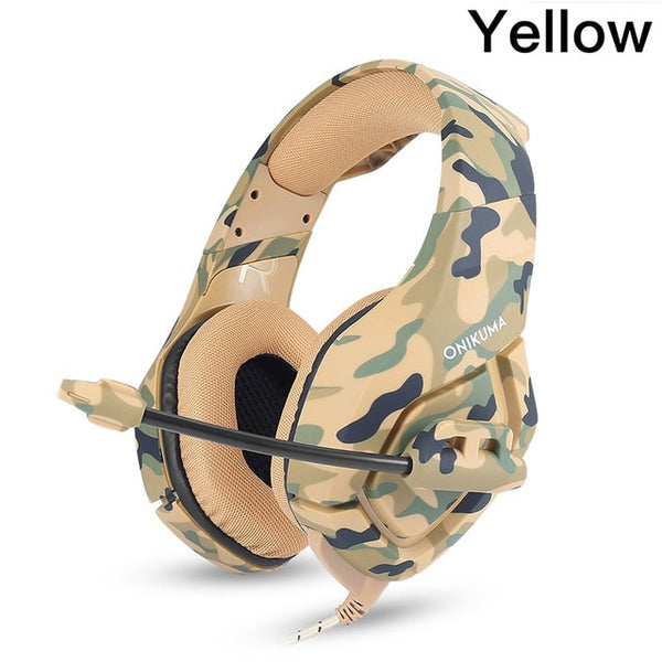 Camouflage  Headset Bass Headphones