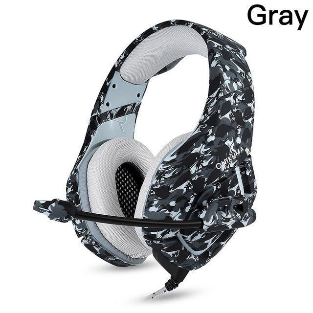 Camouflage  Headset Bass Headphones